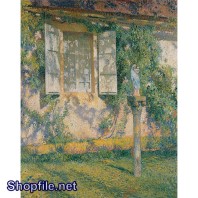 TSD3565 - Tranh sơn dầu ngôi nhà cổ xưa